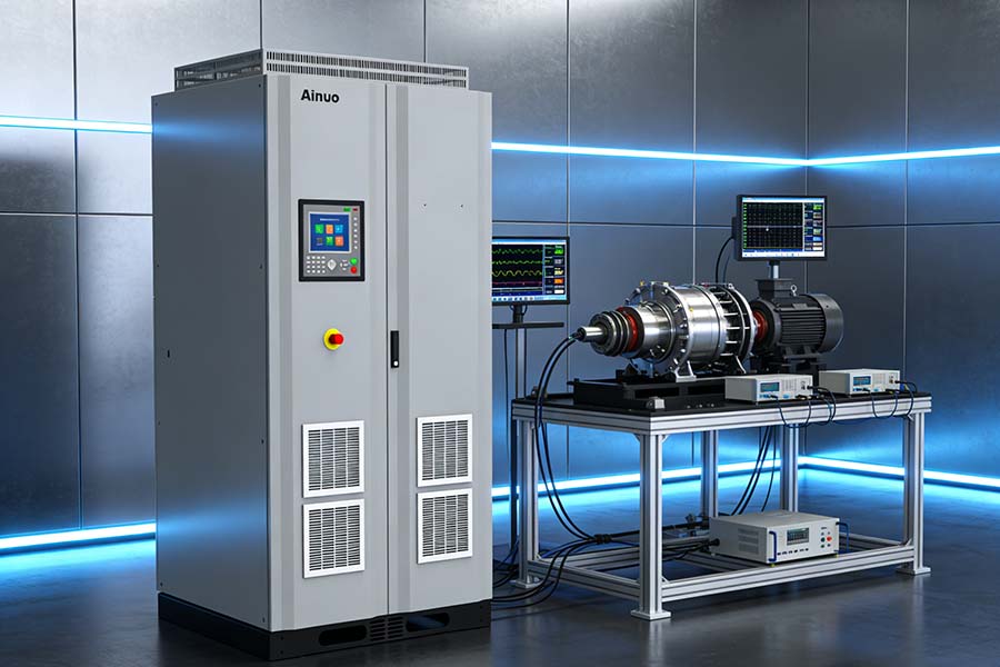 L’alimentation DC de simulation de batterie Ainuo teste un moteur de véhicule à énergie nouvelle