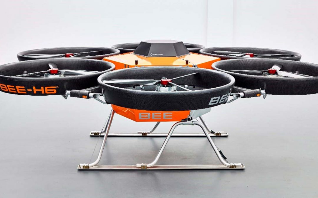 UAV multirotor utilisé pour des mesures de puissance embarquées