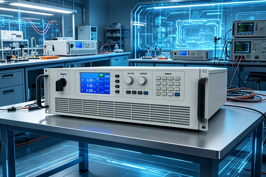 Alimentation DC programmable en laboratoire moderne