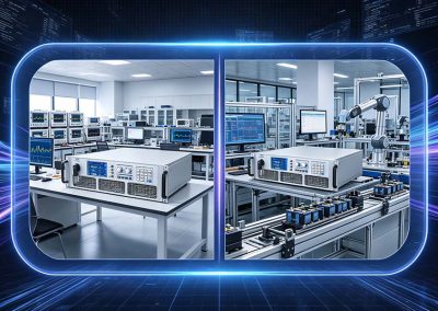 Alimentation DC bidirectionnelle : du banc R&D au banc de test automatisé en production